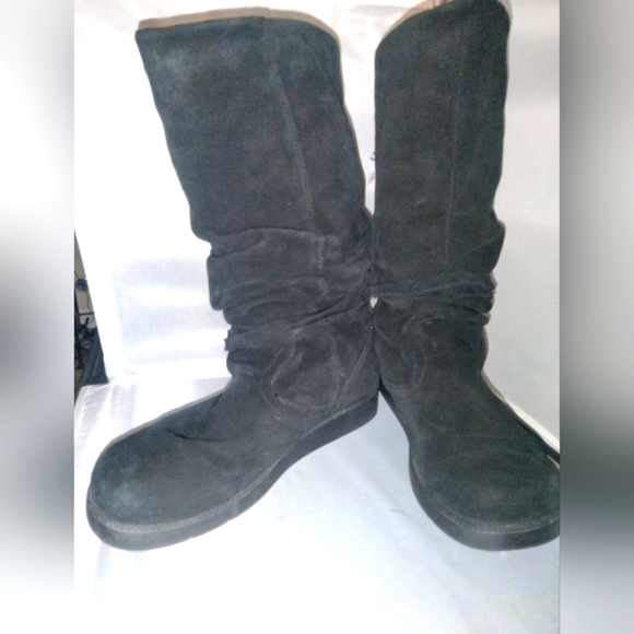 Women's black leather boots by Roxy size 10 Vail - Picture 2 of 10